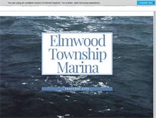 Tablet Screenshot of elmwoodtownshipmarina.com